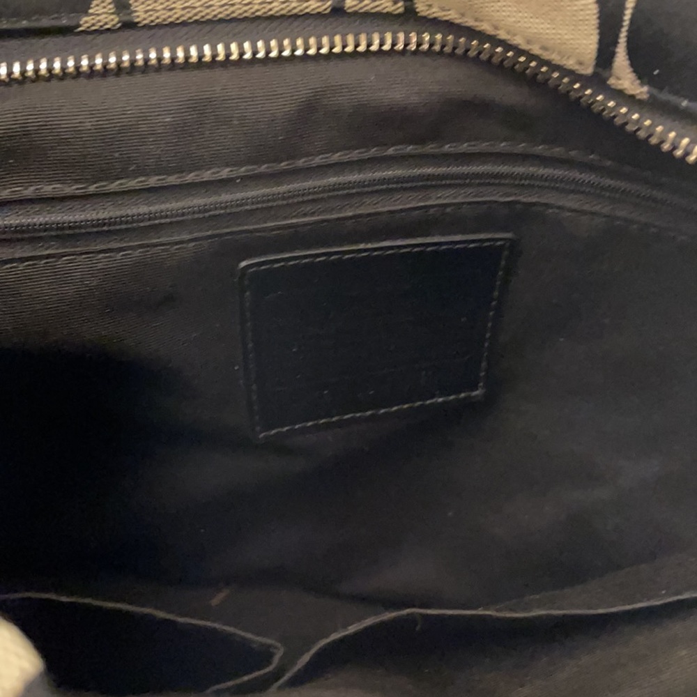 Coach Black Signature striped Crossbody bag - Picture 5 of 8